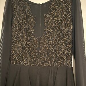Women’s Bebe Medium Dress with Gold Embroidery